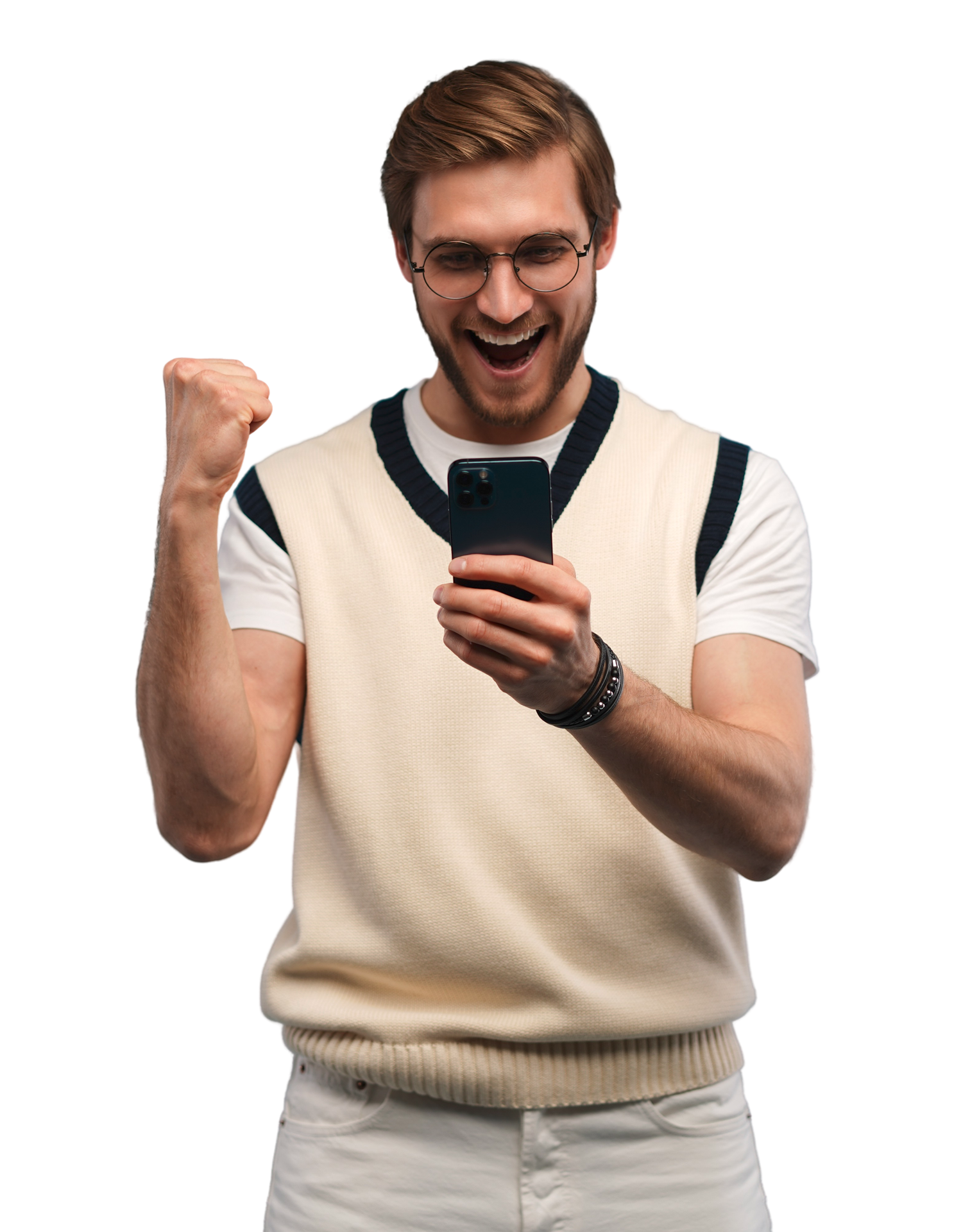 How Credit Vision Helps You to Understand the Process A Guy Looking at the Mobile Phone and He is Cheering